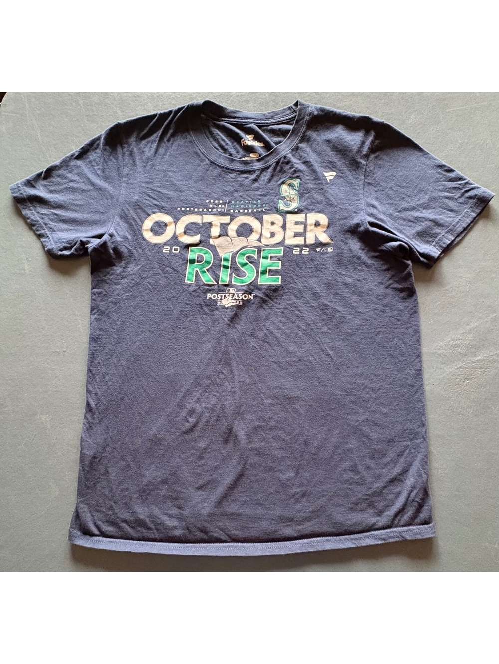 Seattle Mariners 2022 October Rise Postseason T-Shirt Mens M Fanatics MLB